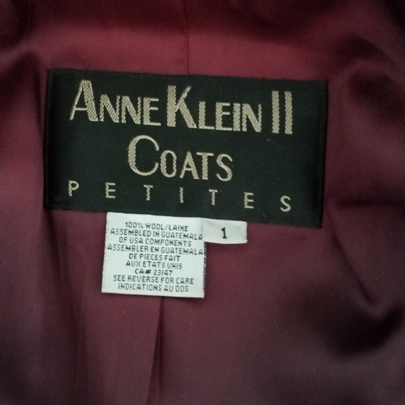 Vintage Anne Klein II 100% wool pea coat - Picture 4 of 4